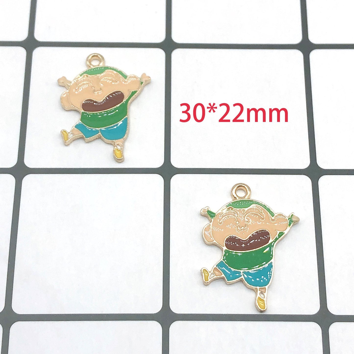 Crayon Shin-chan Metal Charms Earrings Accessories Pendant Accessories DIY