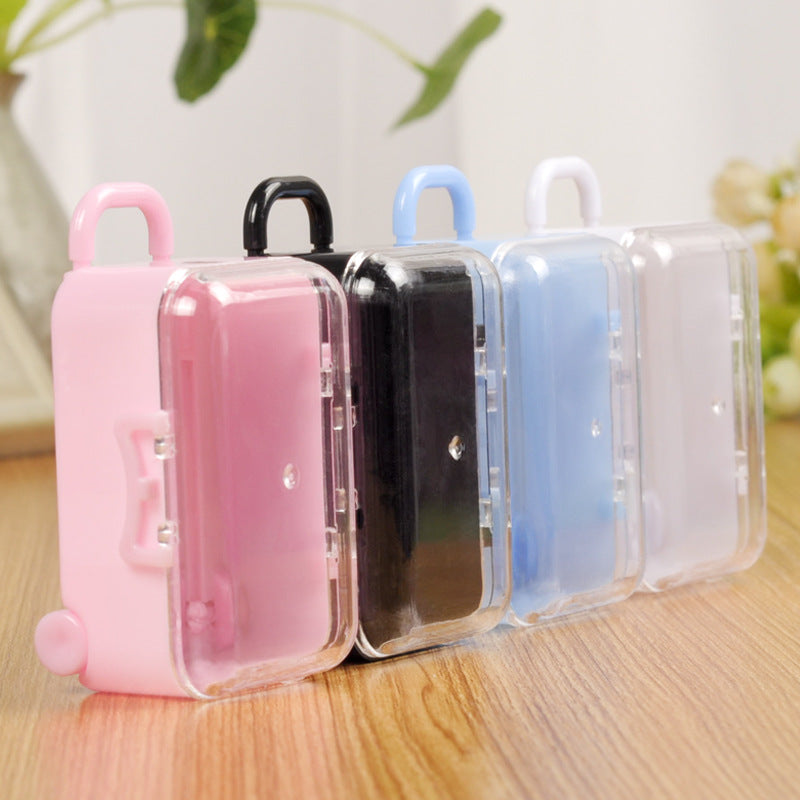 【Empty Boxes】 Pink Small Plastic Storage Box, Tiny Accessories Box Mini charms Storage Organizer Photo frames