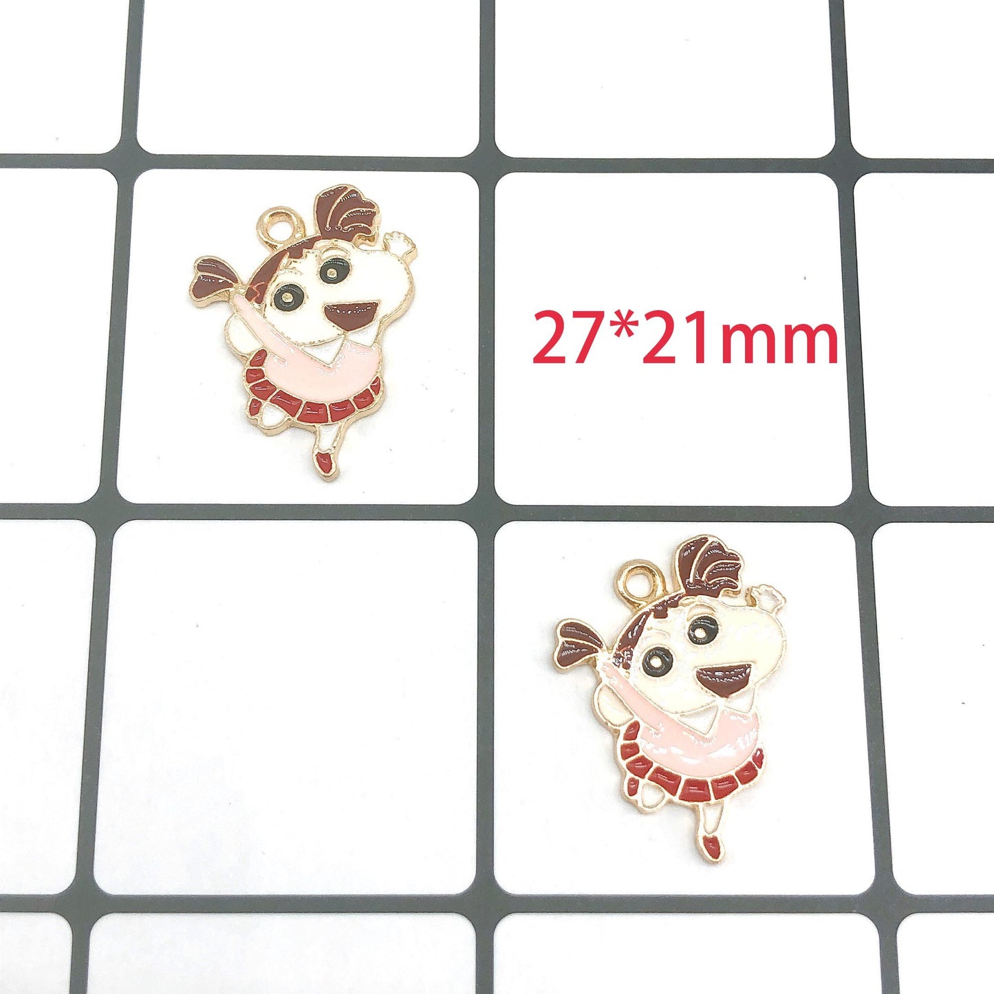 Crayon Shin-chan Metal Charms Earrings Accessories Pendant Accessories DIY