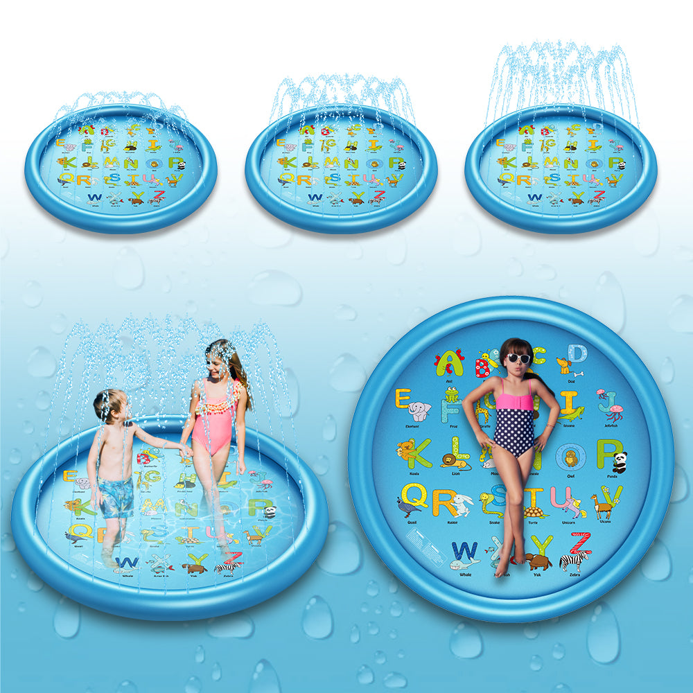 Die neue Stelle 170CM Wasserbrunnenmatte Kinderbrunnenmatte Schwimmspielzeug Rasensprinklerbecken Babysprühbecken