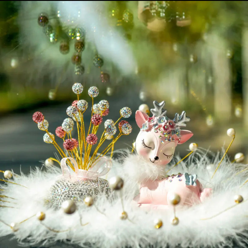 【Flash sale/ buy 1 get 1=2 sets】Decoration Auto Interior Decorations Big Doll Toys Deer Ballons Dressing Table