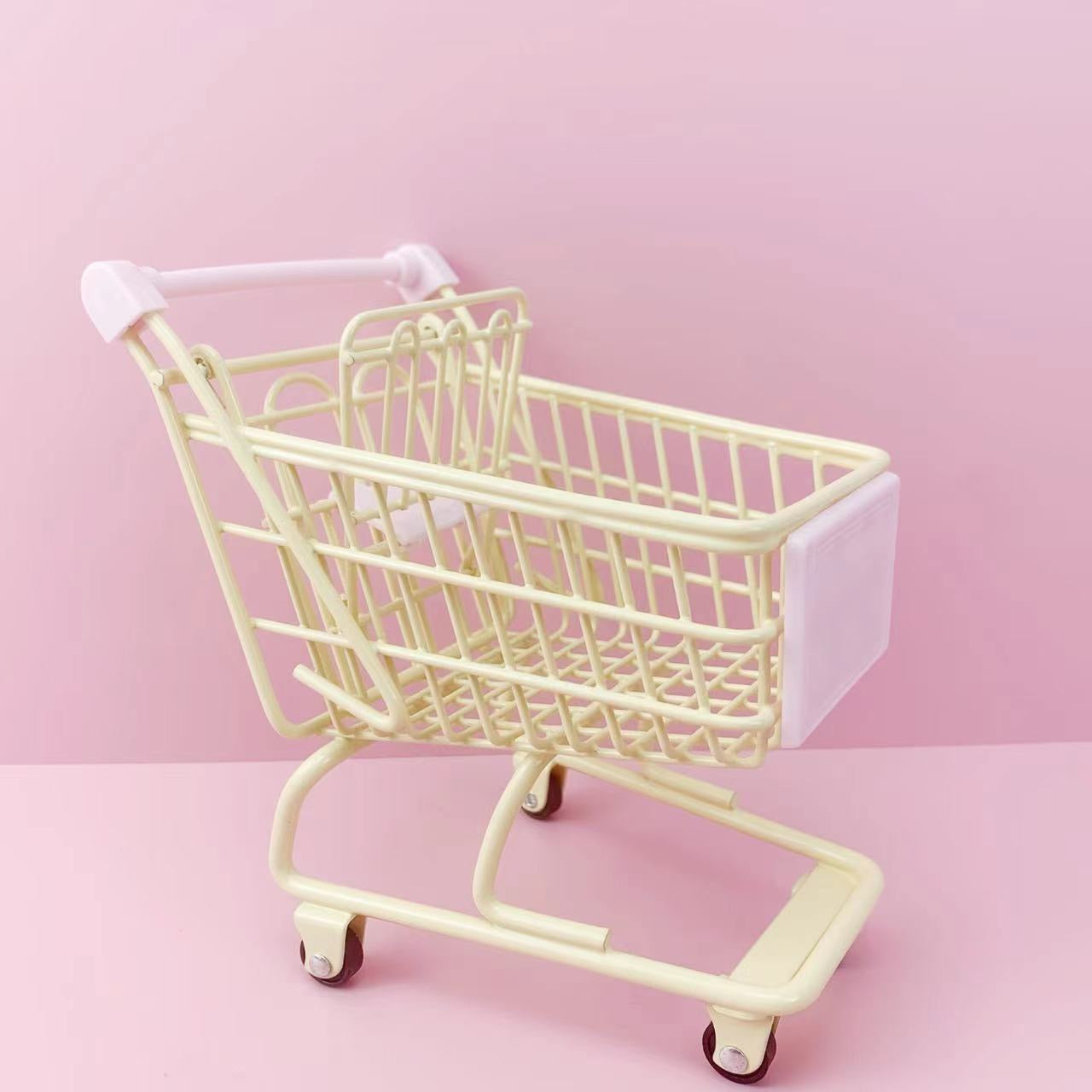 【Empty Cart and Basket】mini size of trolley and basket mini shopping cart