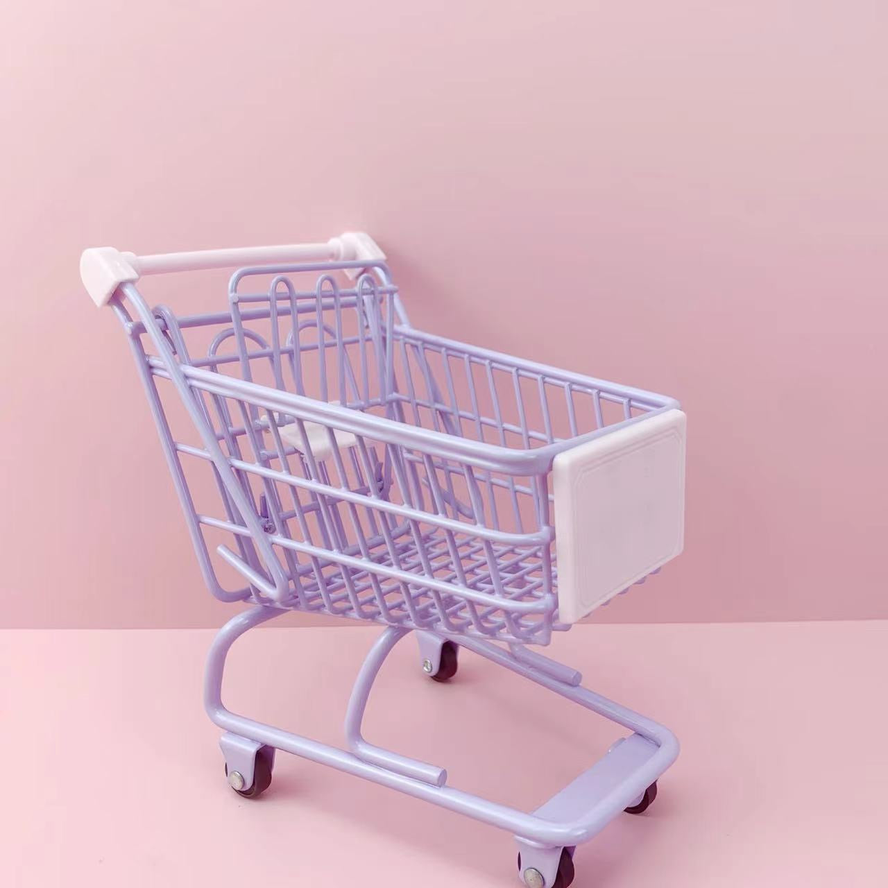 【Empty Cart and Basket】mini size of trolley and basket mini shopping cart