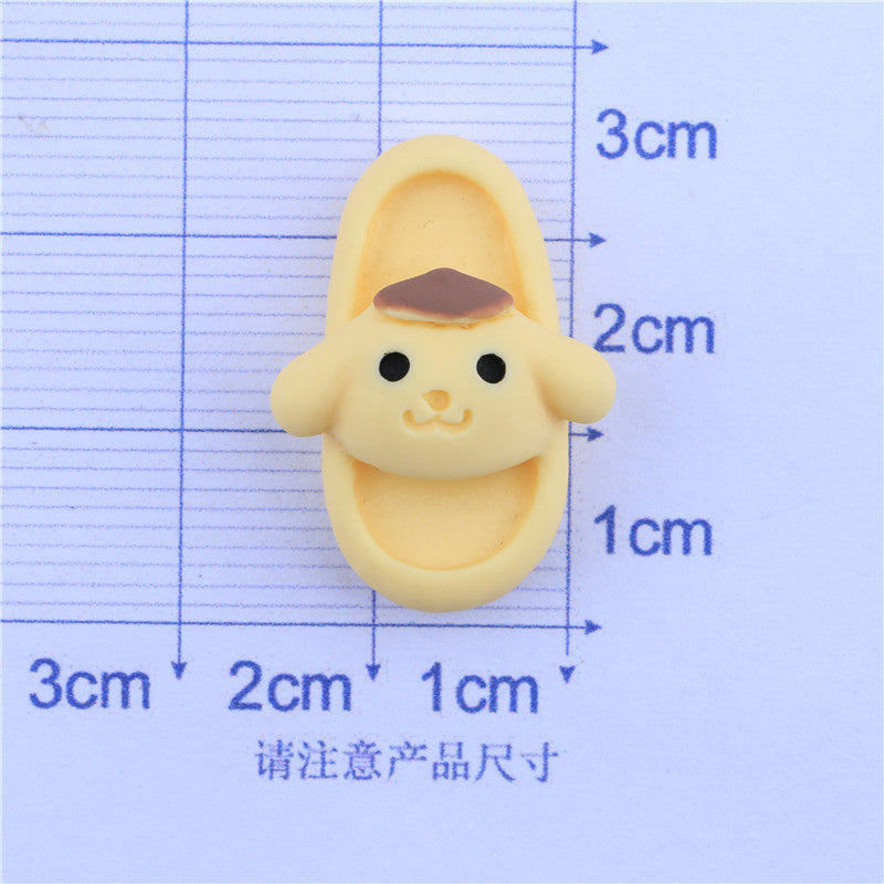 Slipper Charms Kawaii Cute Set Mixed Flatback Making Supplies for DIY Craft Making and Ornament Scrapbooking