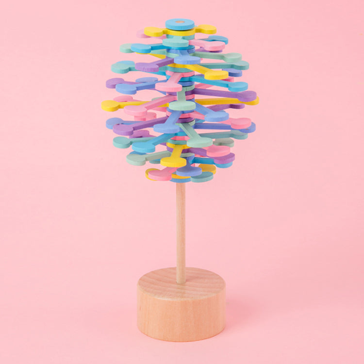 Erstaunlicher Regenbogen-Spinnstab für Kinder in einer Spin-Lollipop-Box, rotierendes Spin-Spielzeug für Mädchen und Jungen, sensorisches Spielzeug, geeignet für Kinder, bestes Rollenspiel für Kinder