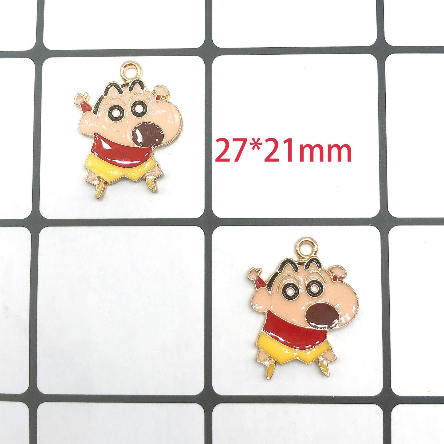Crayon Shin-chan Metal Charms Earrings Accessories Pendant Accessories DIY