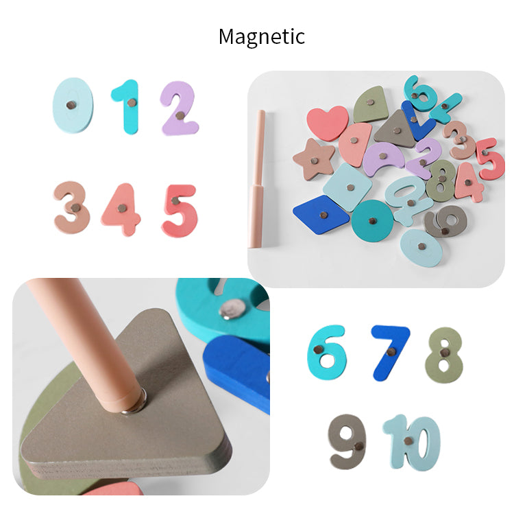 おもちゃ 5 In1 多機能おもちゃ 木製 教育用 数学 形状 数字 木製パズル 子供用