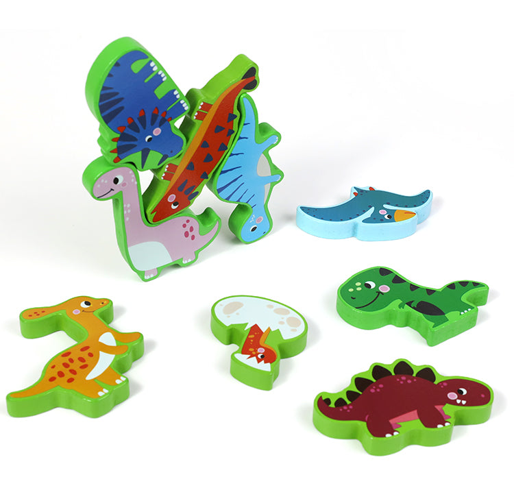 Dinosaur World Gripper Board Safari Wooden Chunky Puzzle Board Early Learning Educational Toys Dinosaur Park Kids Puzzle Board