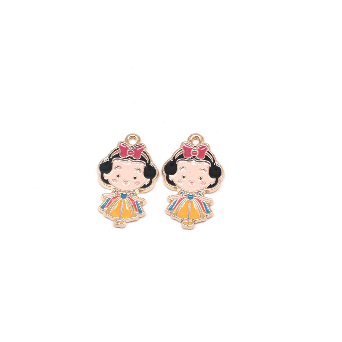 Princess Metal Charms Earrings Accessories Pendant Accessories DIY