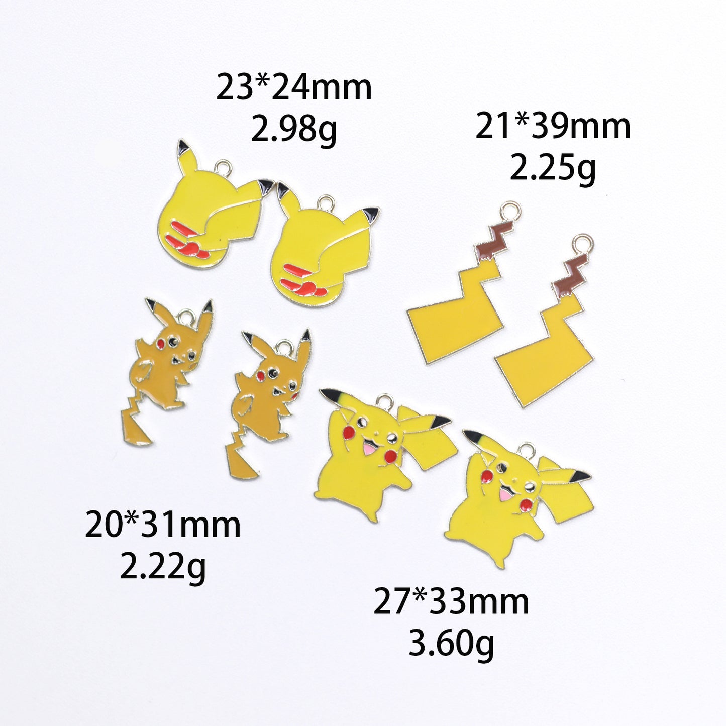 Pikachu Metal Charms Earrings Accessories Pendant Accessories DIY