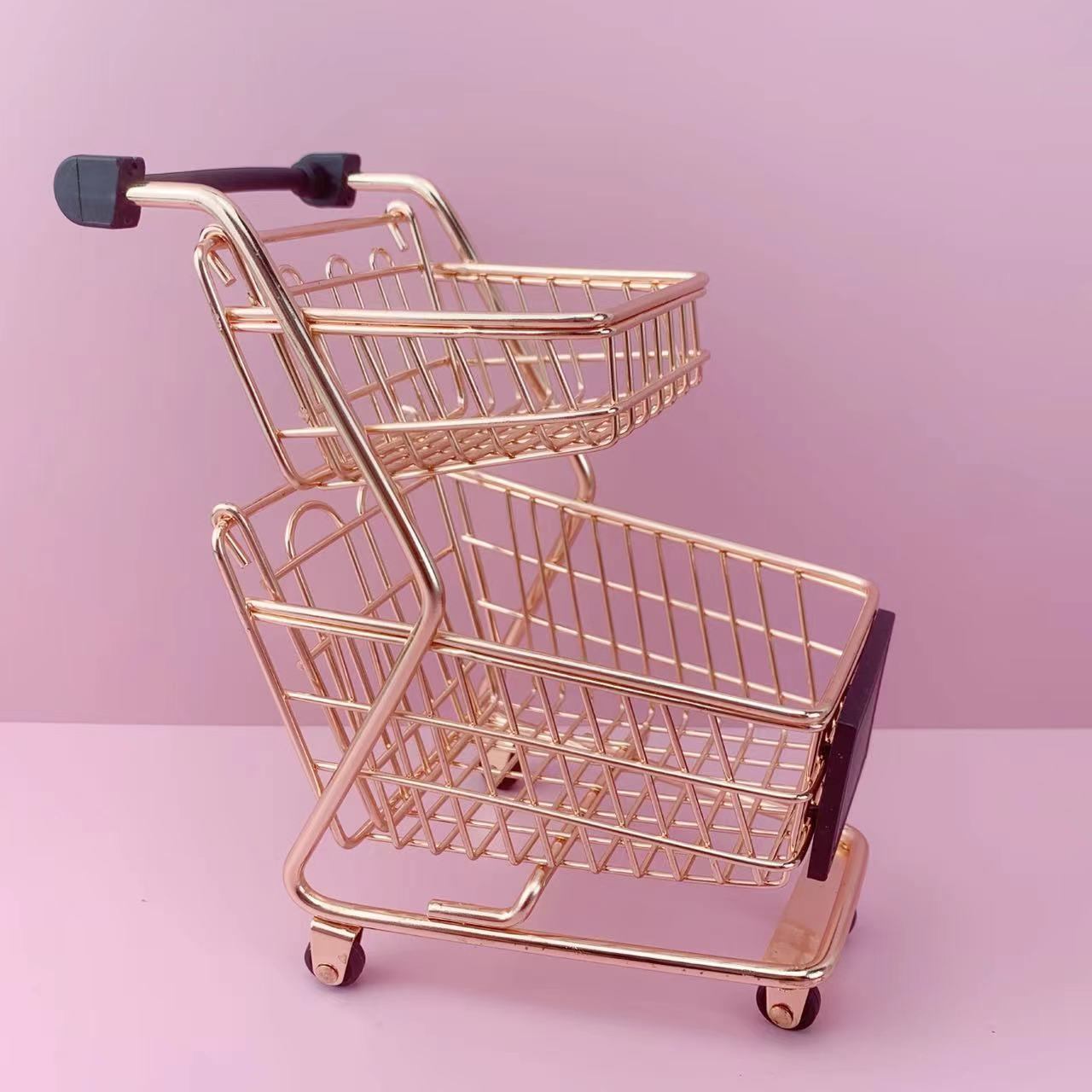 【Empty Cart and Basket】mini size of trolley and basket mini shopping cart