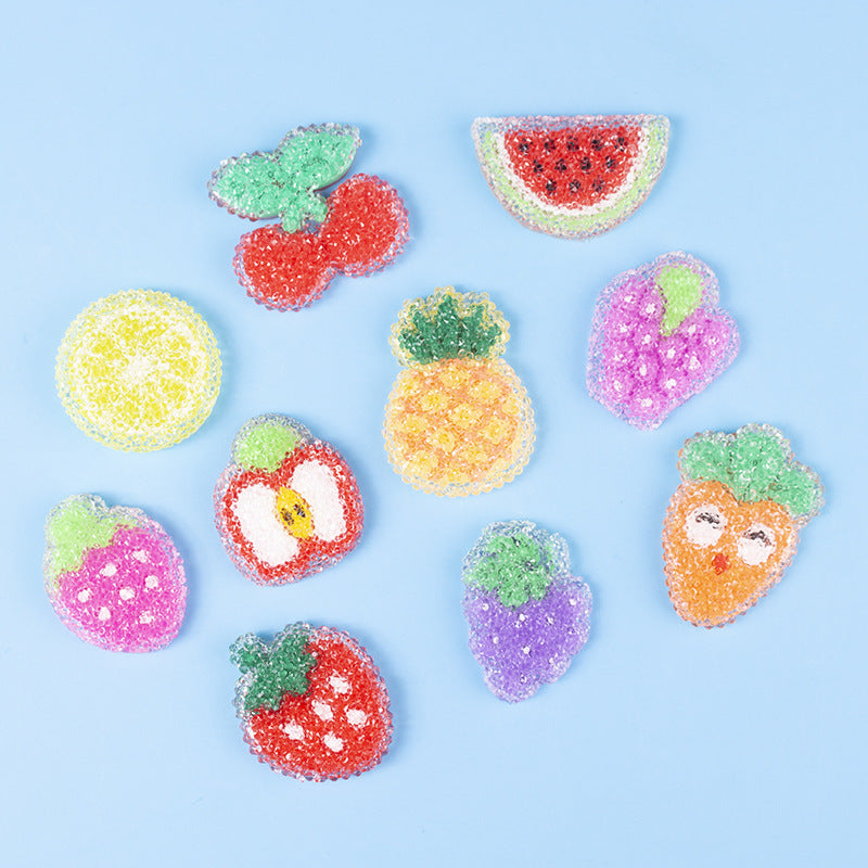 Glitter Fruits Resin Accessories Pineapple, Strawberry