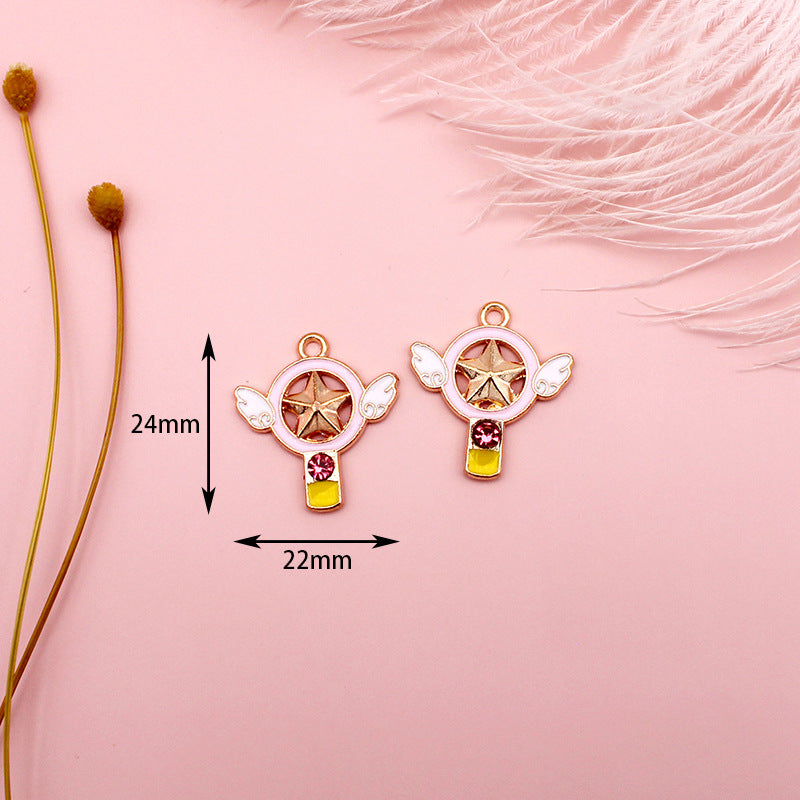 Salor Moon Metal Charms Earrings Accessories Pendant Accessories DIY