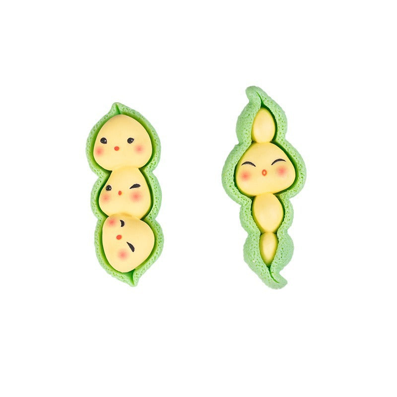 Peas pods Resin Accessories Cartoon Cut
