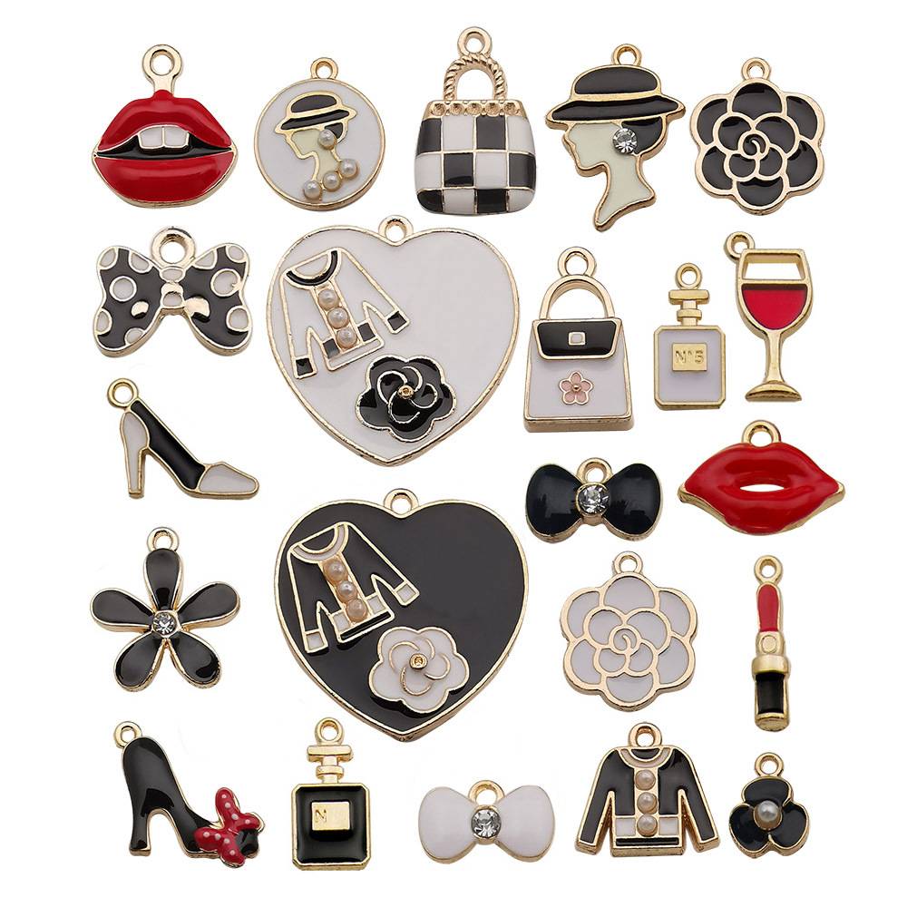 【Metal charms Mix】 Diy Cute Acessories Makeup Space Design Earrings hook