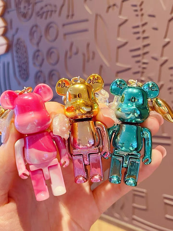 【Keyring】 3D Cute Cartoon Soft Silicone Game Character Animal Fashion Kawaii for keychain